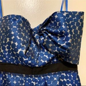 BCBG MAXAZRIA Printed Strapless Dress, Bow Detail